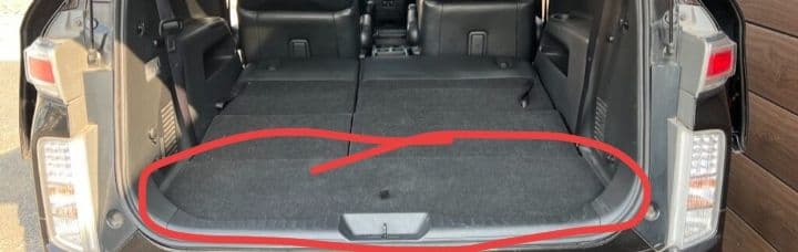 エルグランド　TE52 ラゲッジボード　ブラック