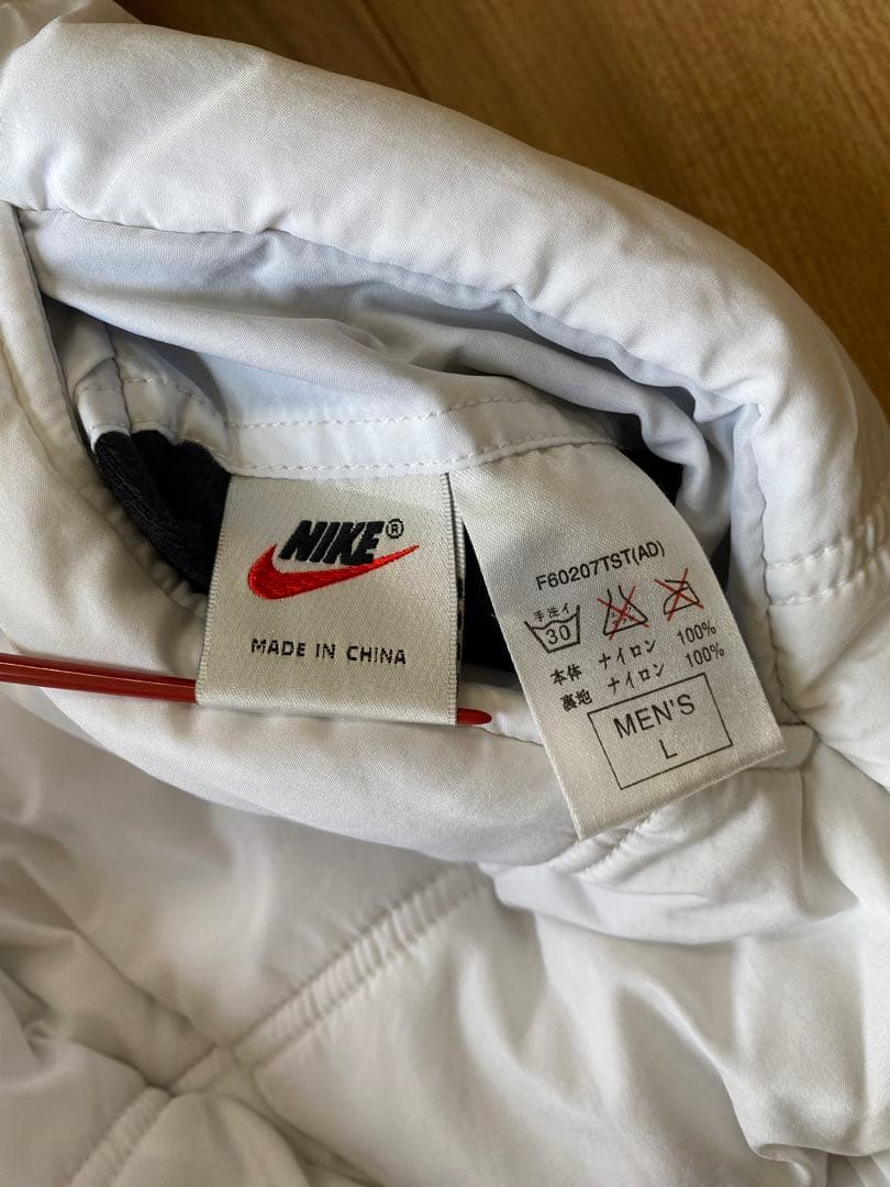 90s NIKE リバーシブル　中綿　ジャケット　ビッグスウォッシュ　Lサイズ