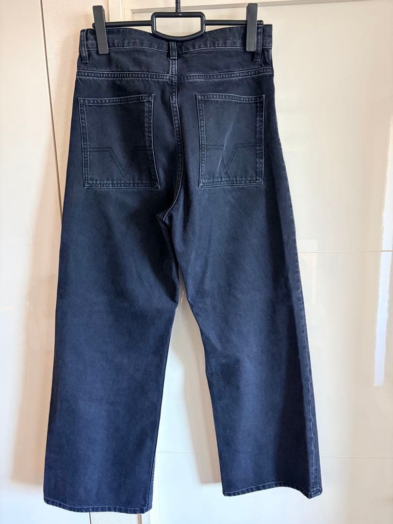 パンツ NO MAINTENANCE: BAGGY DENIM WASHED BLACK