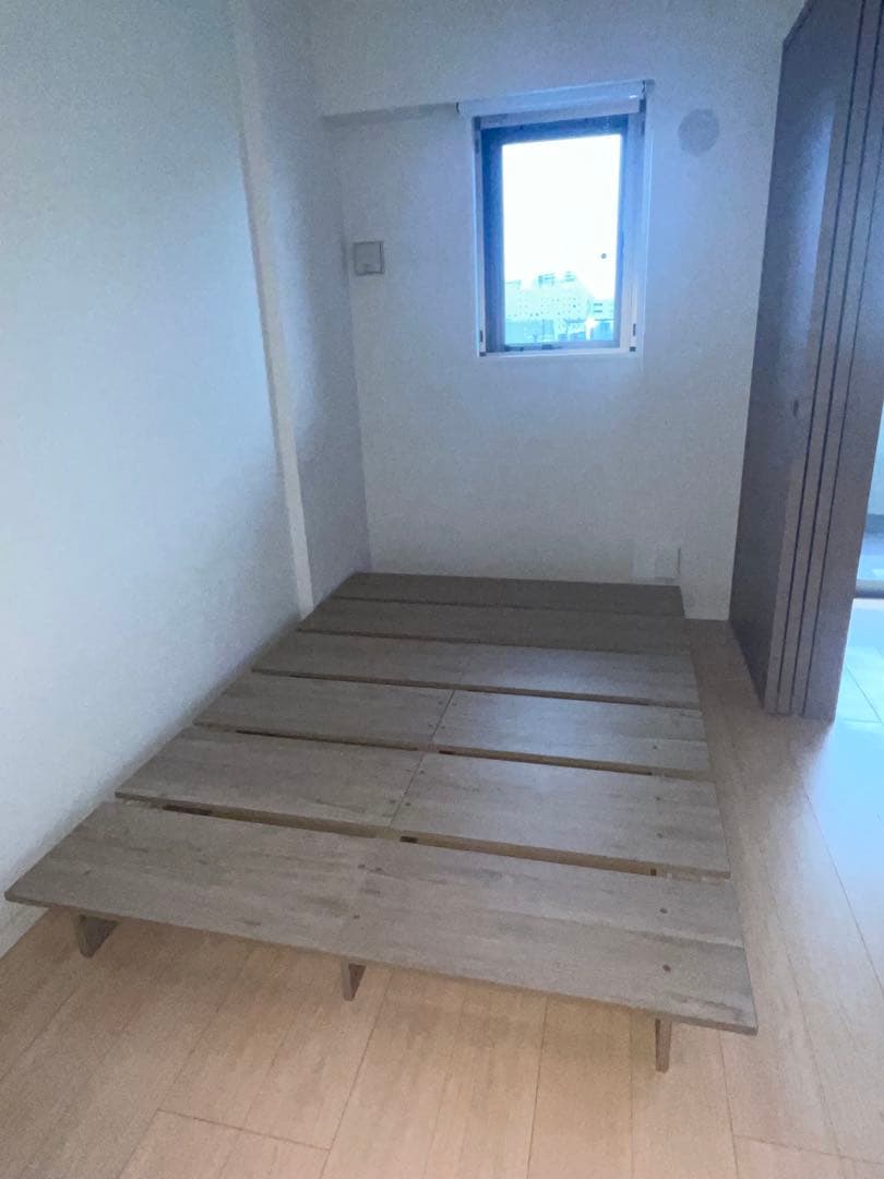 RASIK ステージベッド ベッドフレーム グレージュ SD(セミダブル)