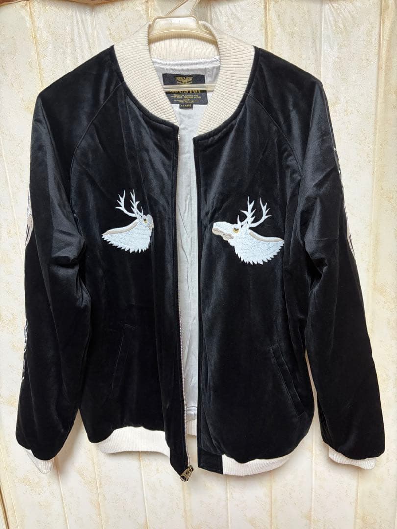 HOUSTON ブラック スカジャン XL 週末価格‼️