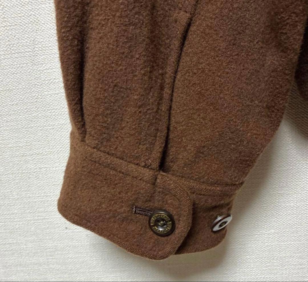 て*ぃ様 Burberry ウール ハリントンジャケット ブラウン ノバチェック