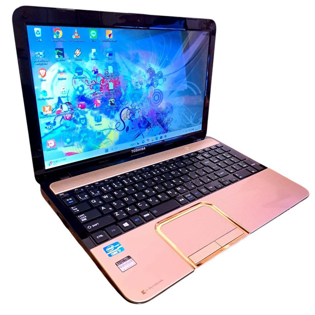 ゴールド Windows11 オフィス付き i7 16GB SSD 15インチ