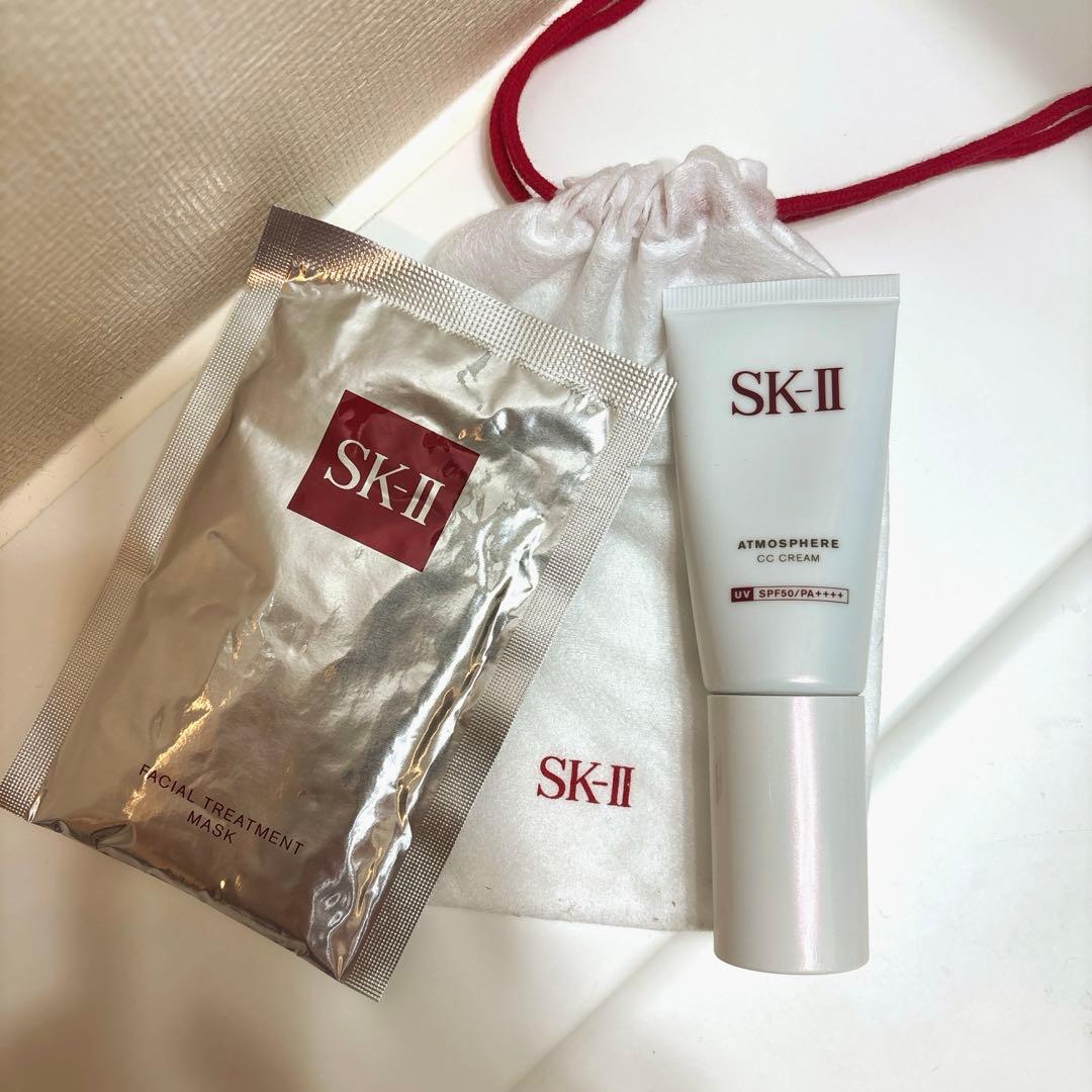 sk-2アトモスフィアccクリ-ム30g フェイシャルトリートメントパック付