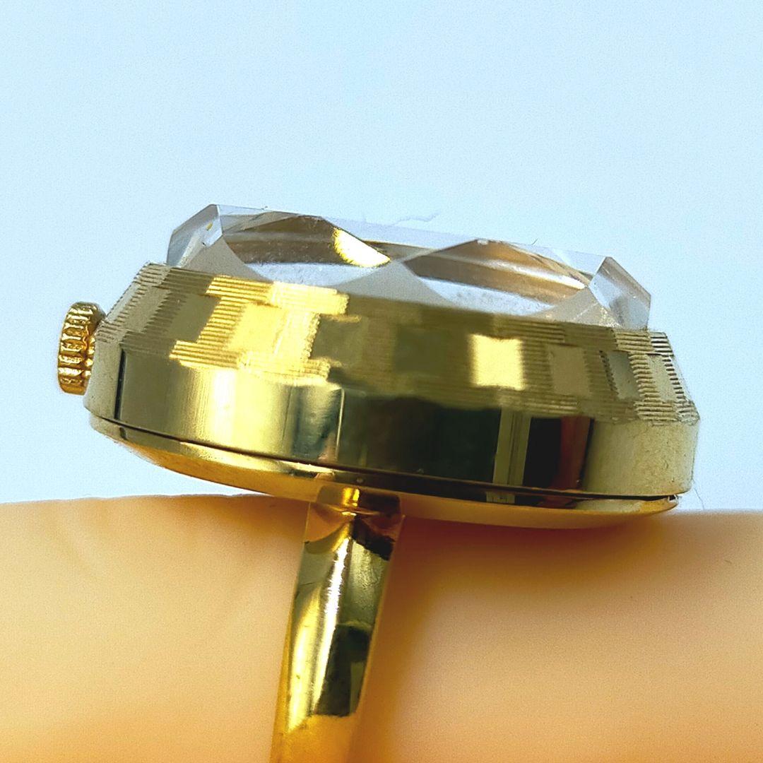 【極美品/電池交換済】SEIKO 希少クォーツ リングウォッチ ゴールド