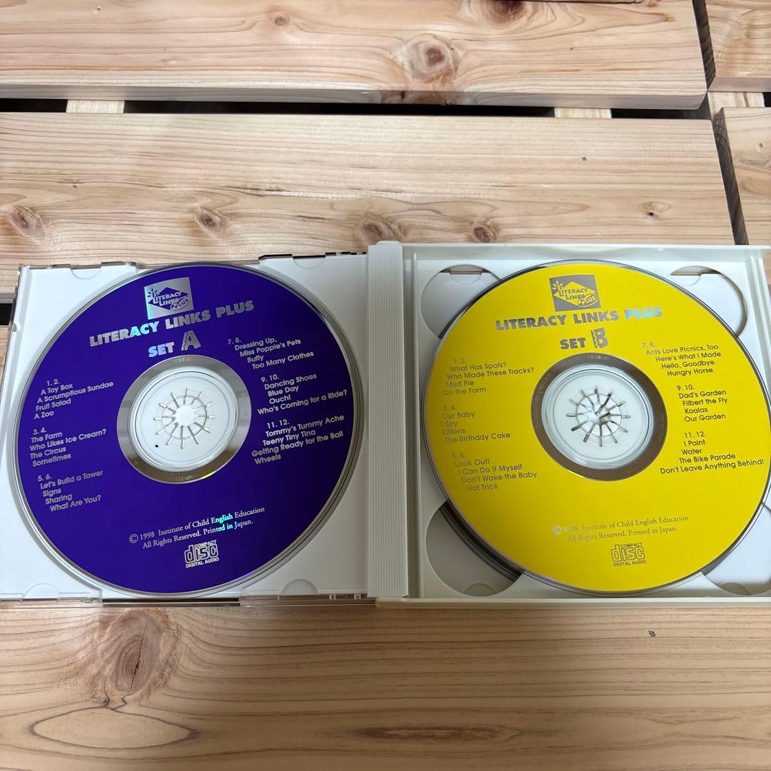 【絶版】【欠品なし】児童英語研究所　リタラシーリンクス　英語絵本96冊&CD4枚