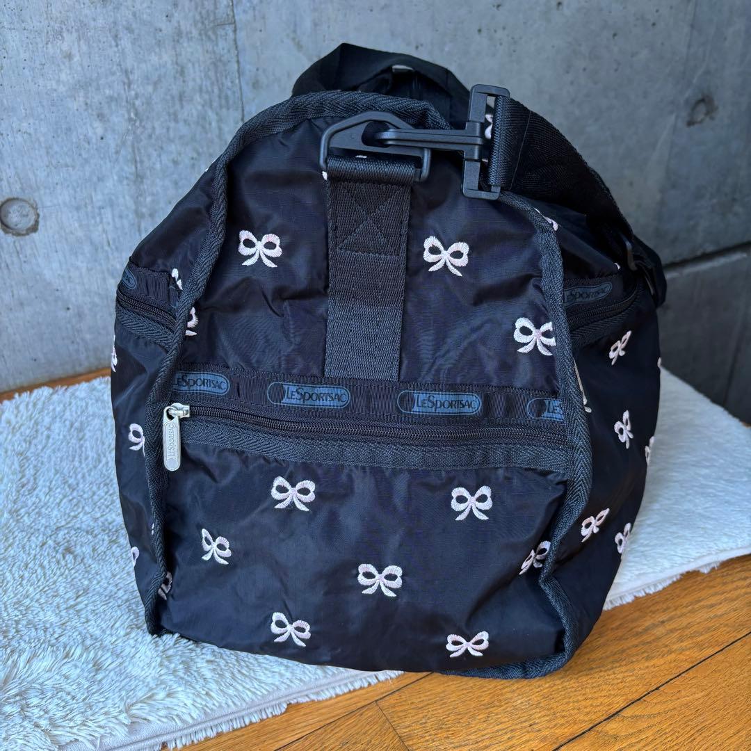 【美品】レスポートサック ボストンバッグ 大容量2way リボン　ショルダー