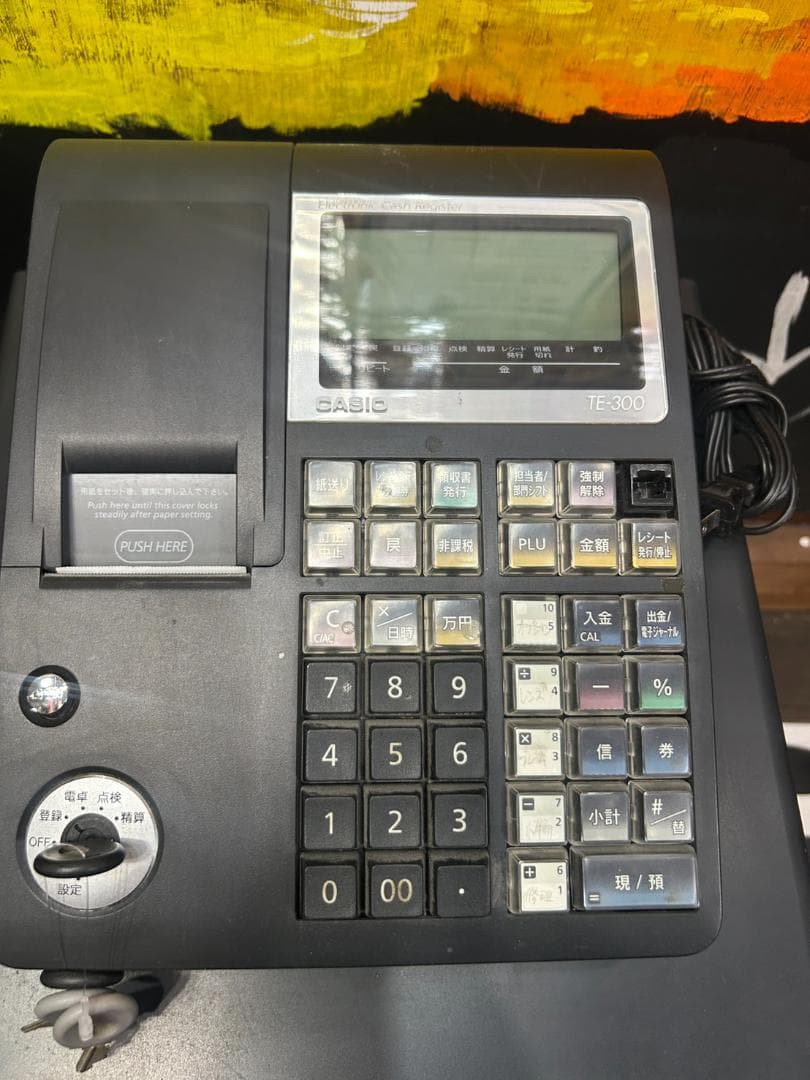 ★CASIO　レジスター　TE-300　初期化済み　訳あり品