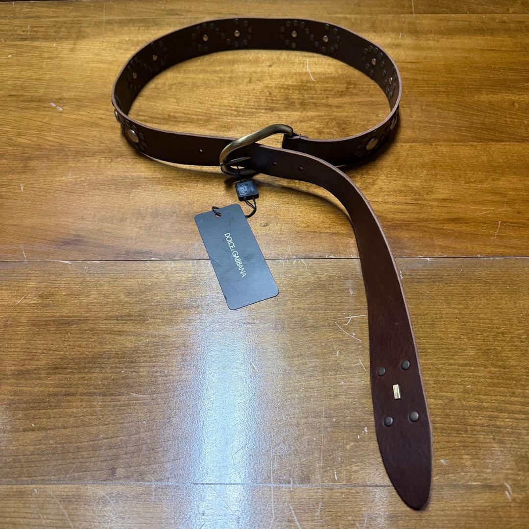 未使用 85サイズ DOLCE&GABBANA スタッズベルト