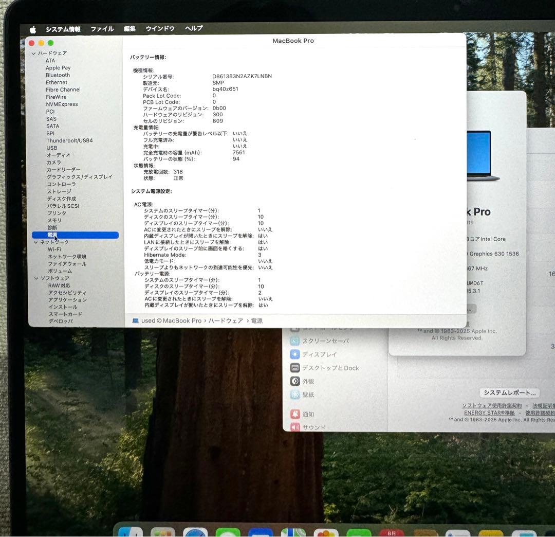 MacBook Pro 16インチ 4TB/64GB/2019年 動作保証