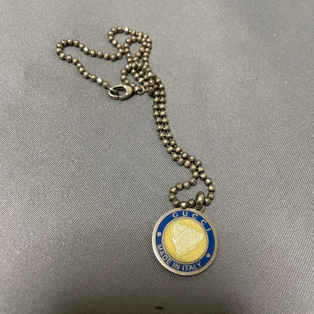 GUCCI メダル型ネックレス MADE IN ITALY