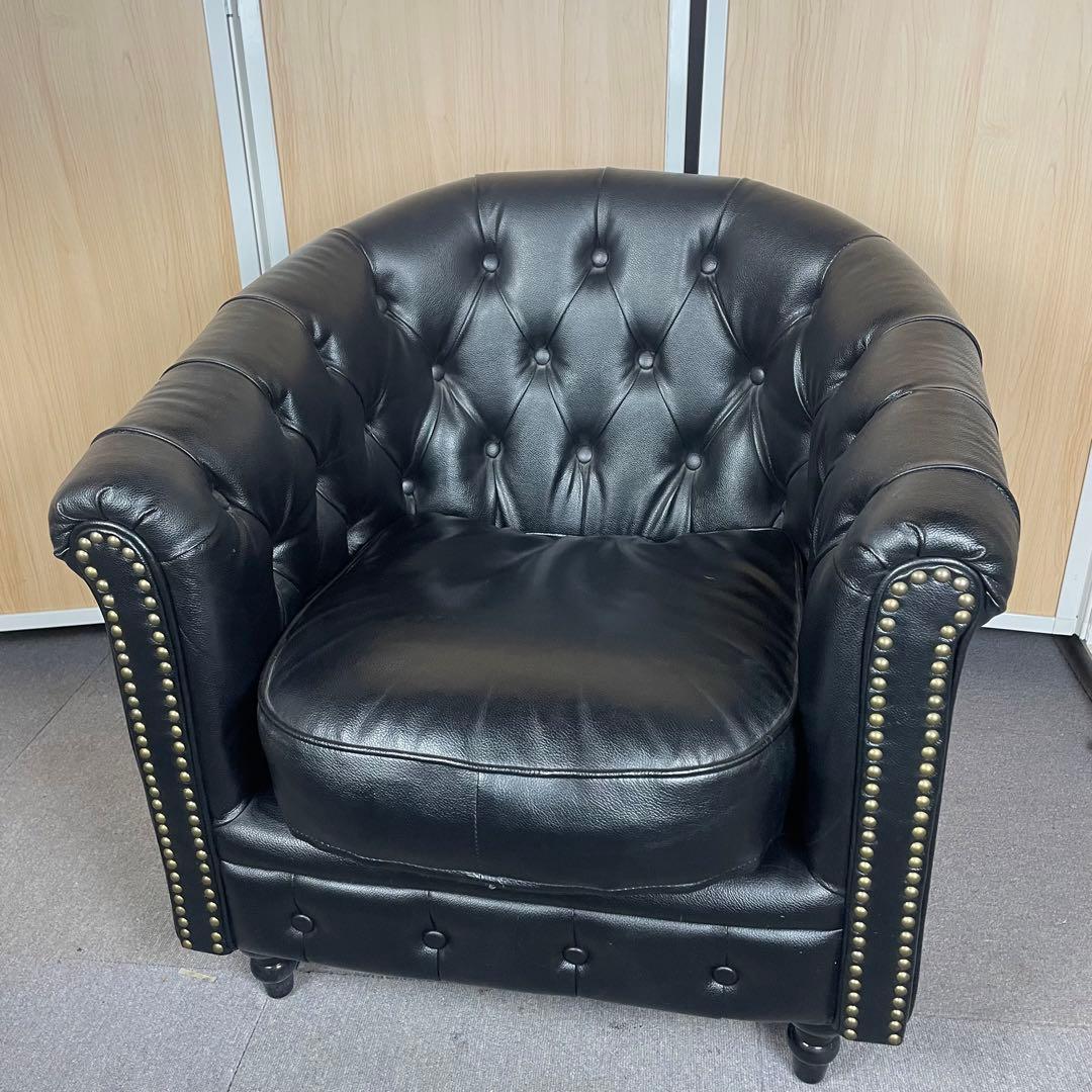 【送料込】VINCENT ヴィンセント ソファ 1人掛け アンティーク調