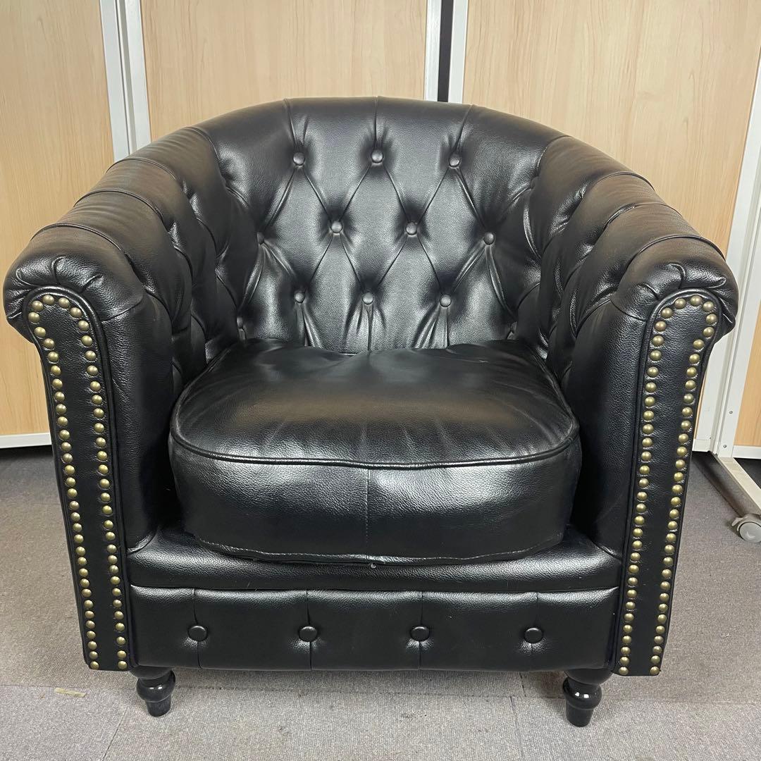 【送料込】VINCENT ヴィンセント ソファ 1人掛け アンティーク調