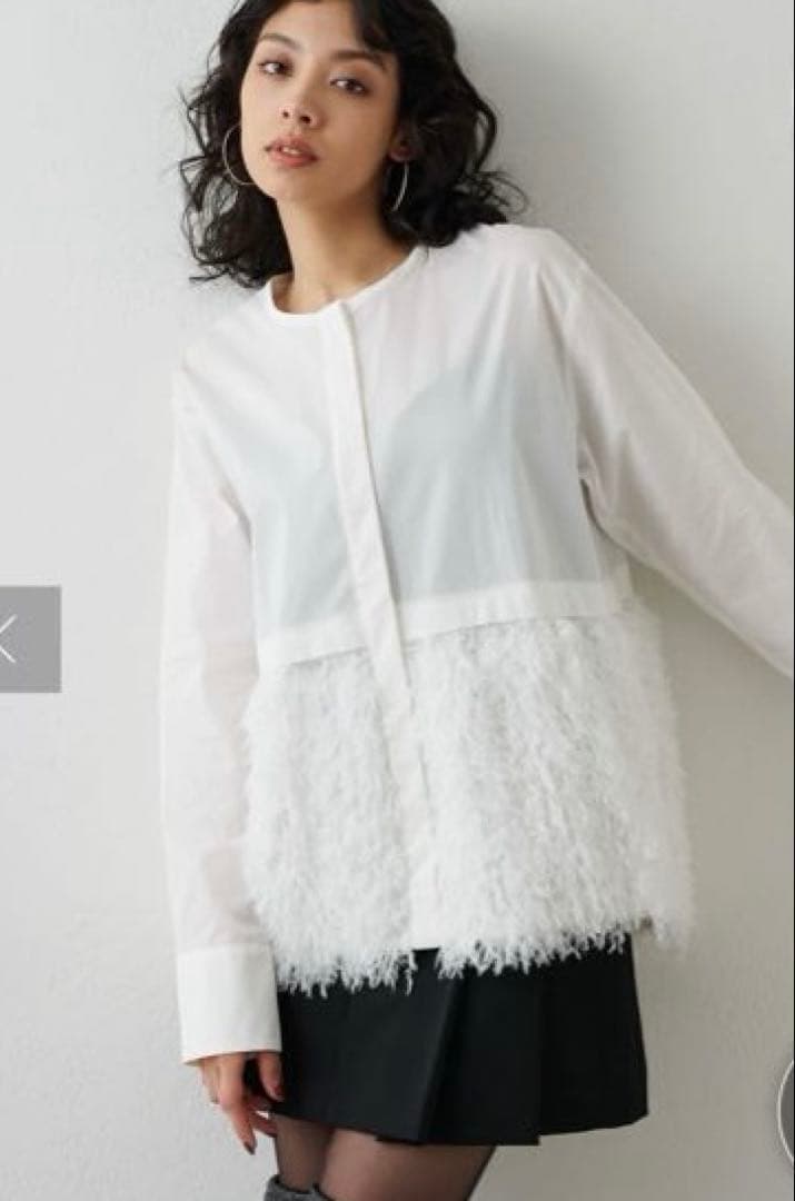 Whim Gazette【THE PAUSE】フェザーキリカエシャツ