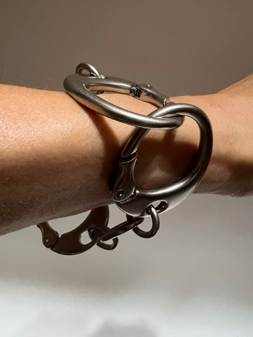 キース　リチャーズ　ブレスレット　カフ　バングル　ストーリーズ　シルバー　手錠