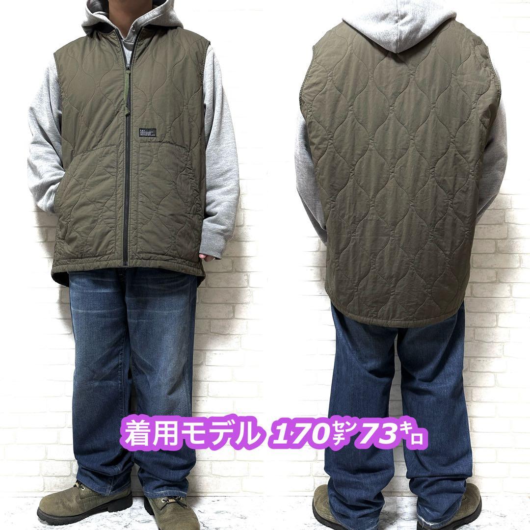 FAT GRENADE 中綿 ヘチマキルティング ミリタリーベスト ジャケット