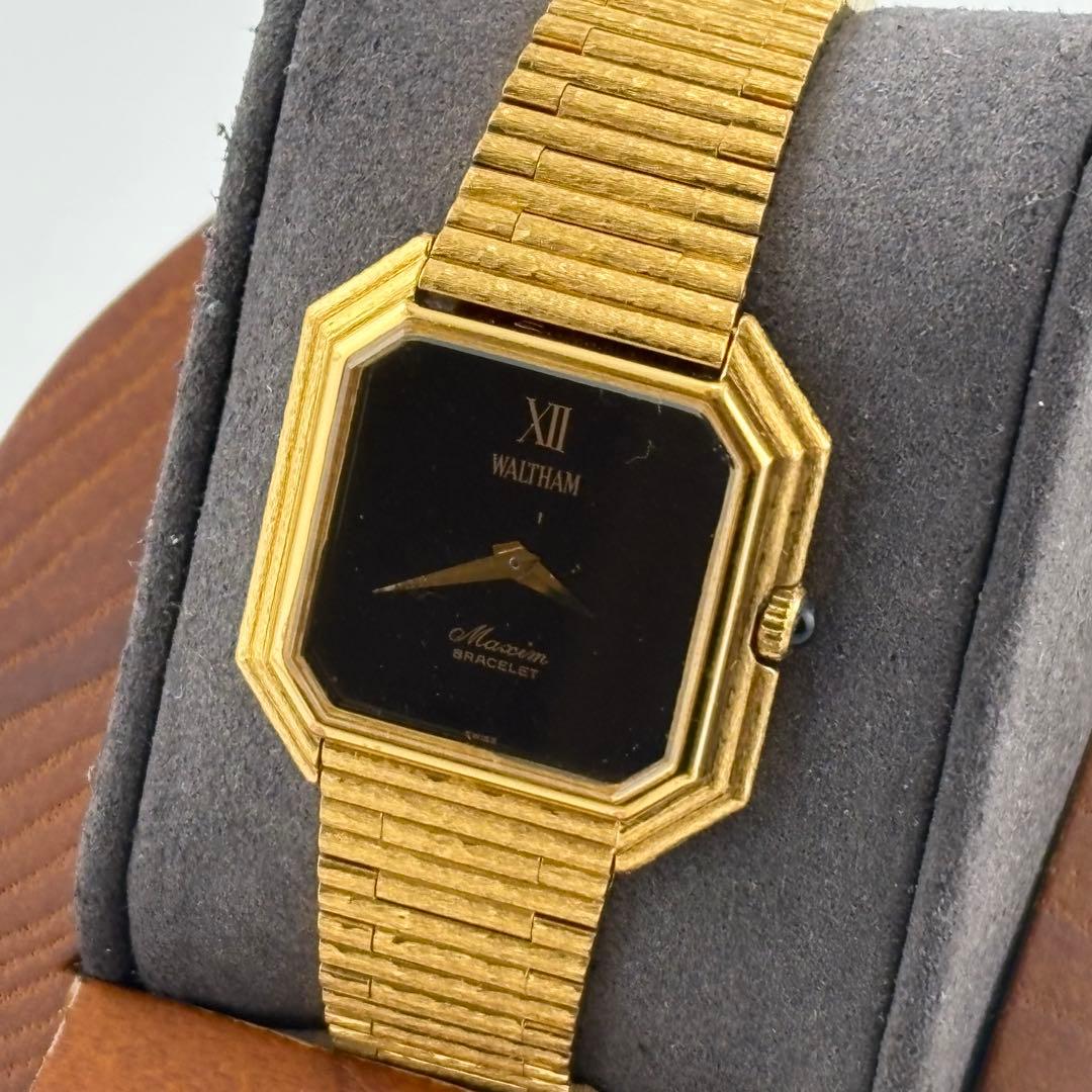 【極美品】ウォルサム　マキシム　ゴールド　メンズ　手巻き