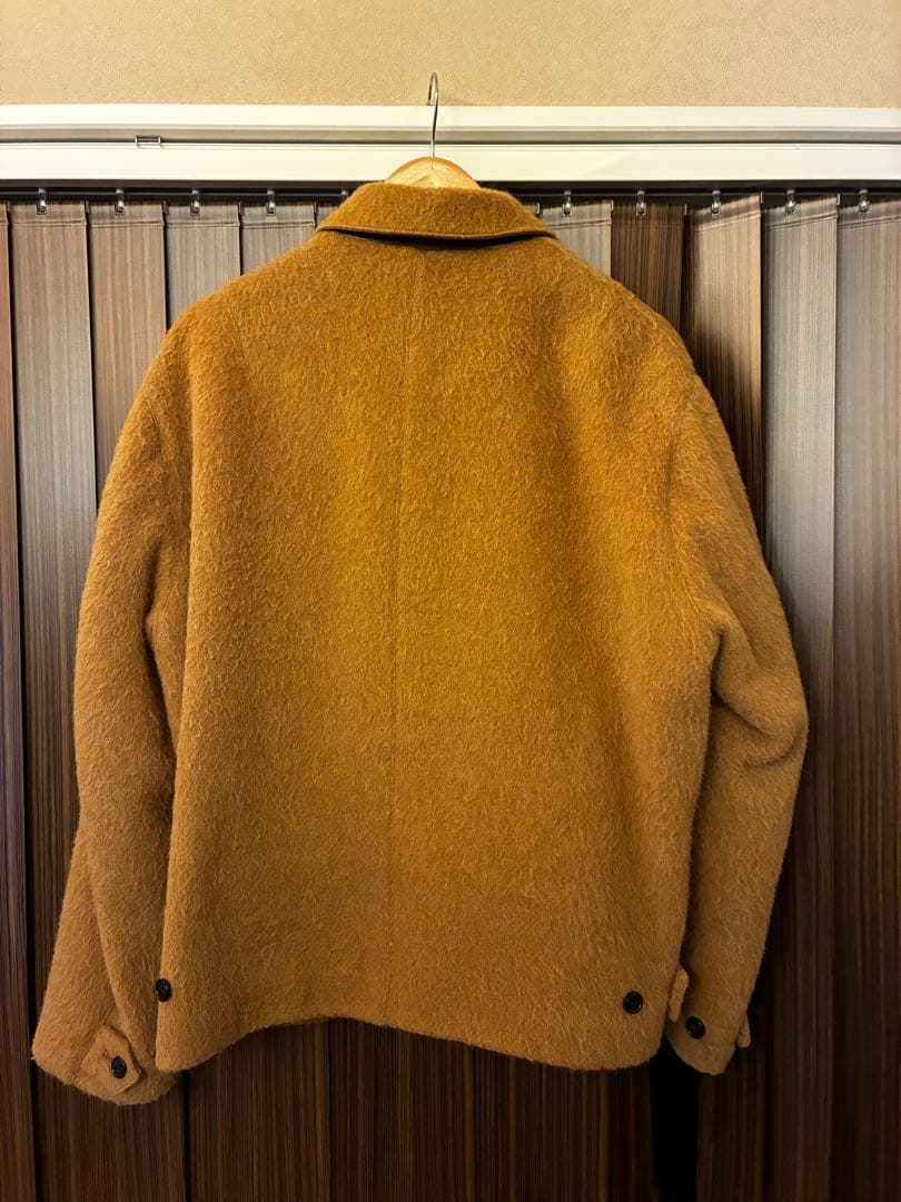 限定値下げ　INTERIMダブルフェイスヘアリーアルパカウールスポーツジャケット