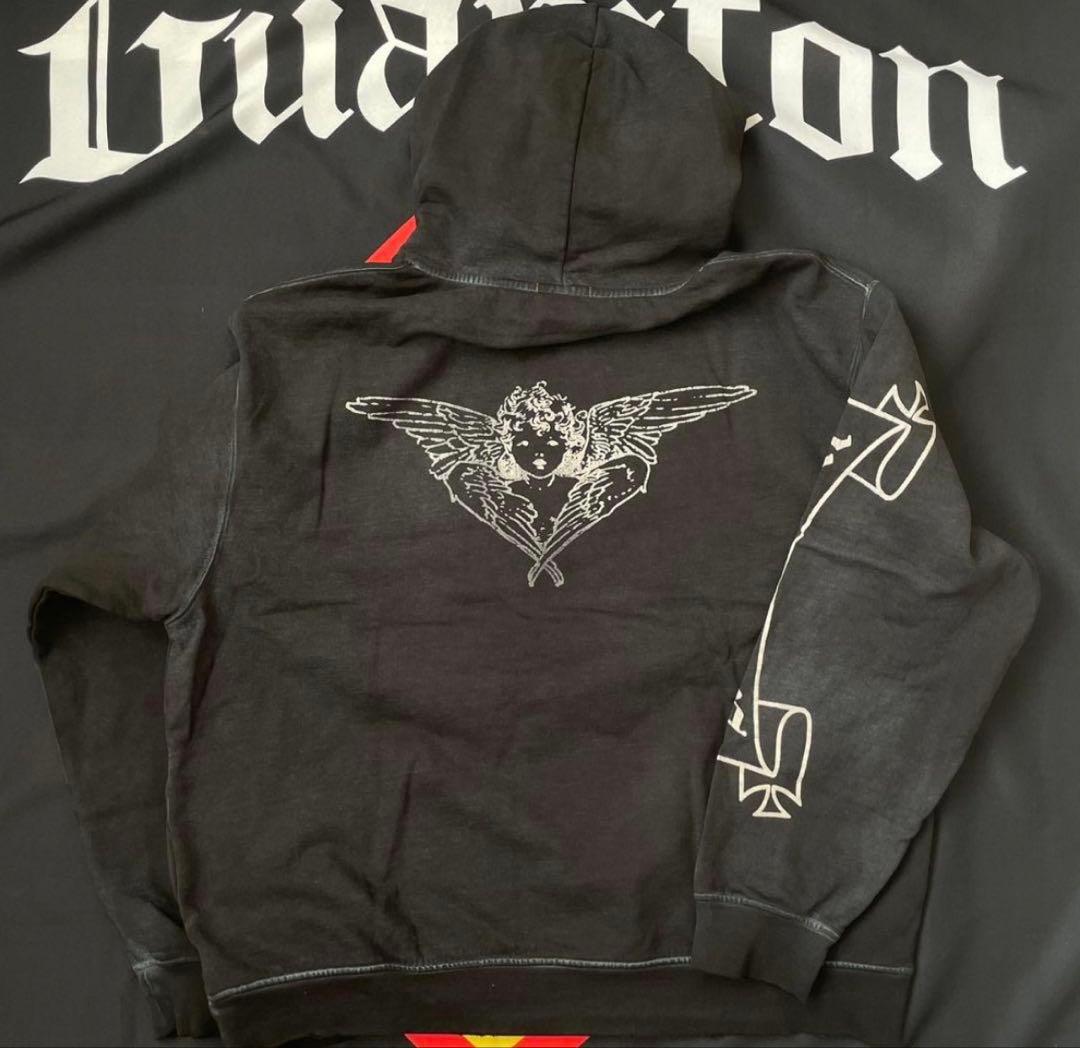 トップス askyurself Faded Angel Boxy Hoodie