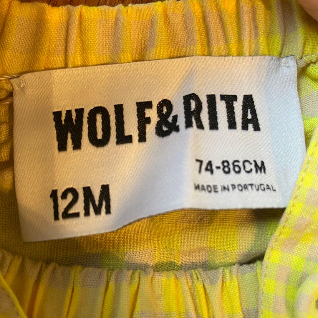 週末限定 25SS ウルフアンドリタ REGINA FLUOR ロンパース 黄色