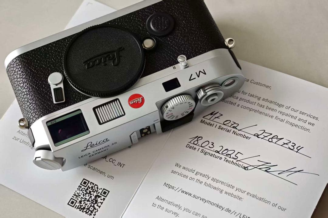 Leica M7 0.72 シルバー　希少刻印モデル