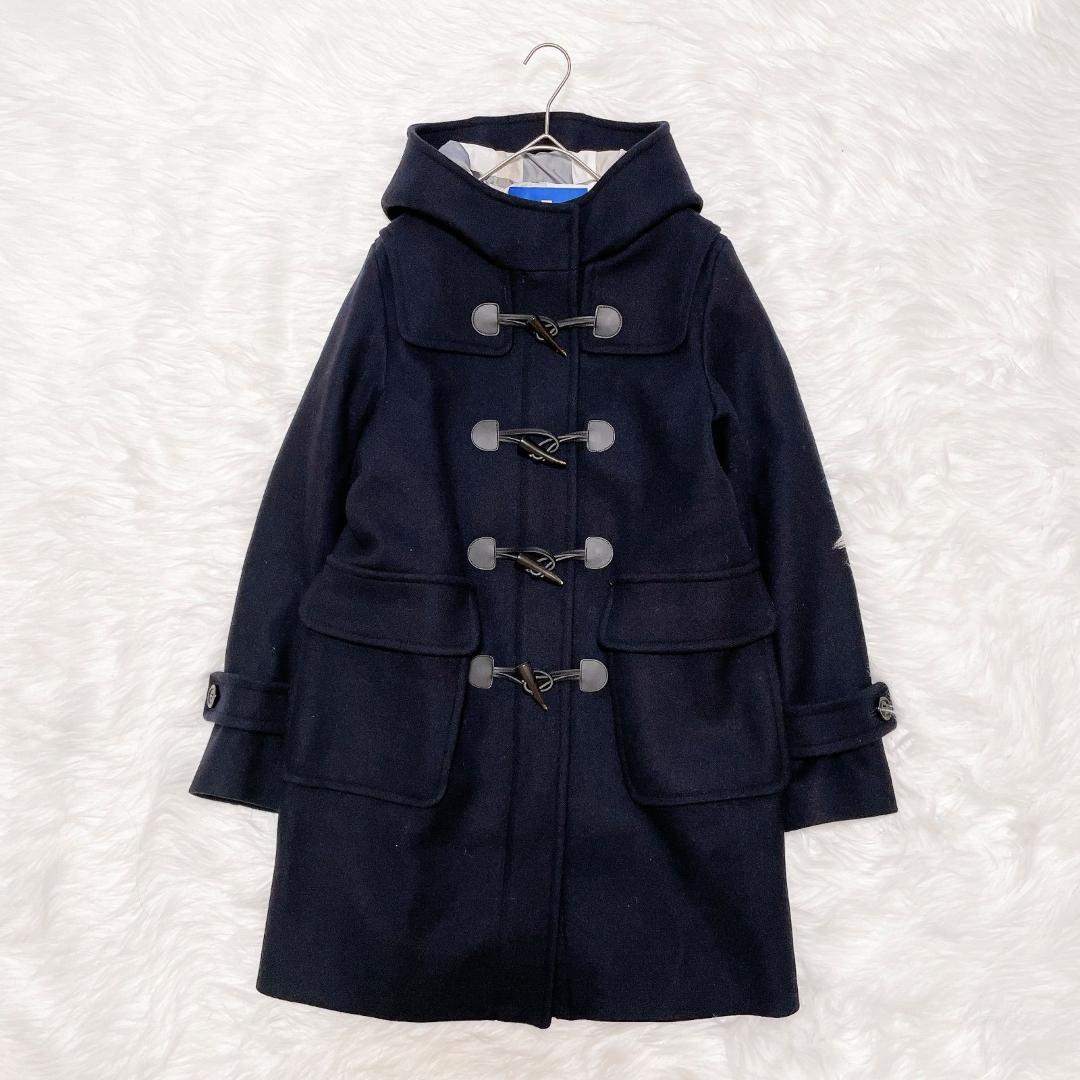 ブルーレーベル　メガチェック　水牛トグル　バイルメルトン　ダッフルコート