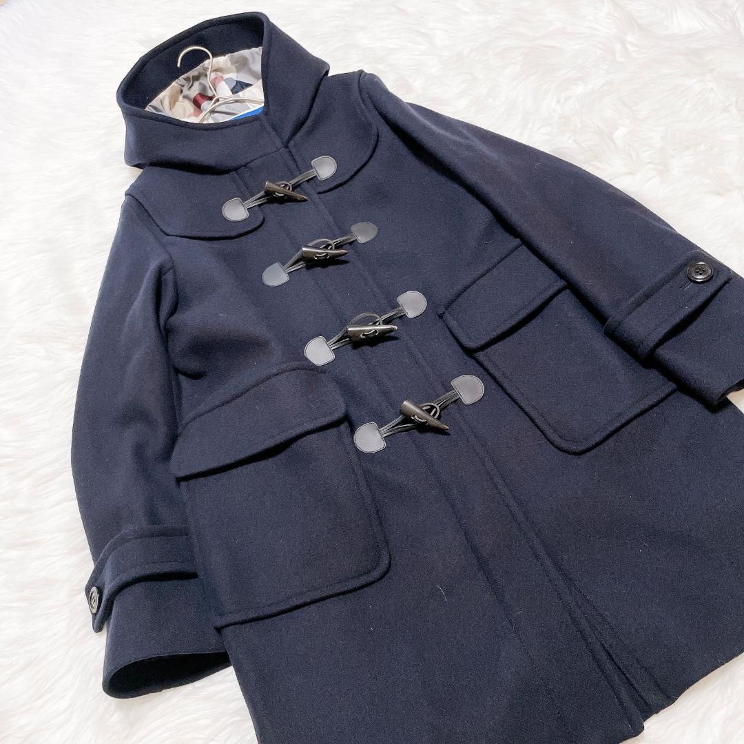 ブルーレーベル　メガチェック　水牛トグル　バイルメルトン　ダッフルコート