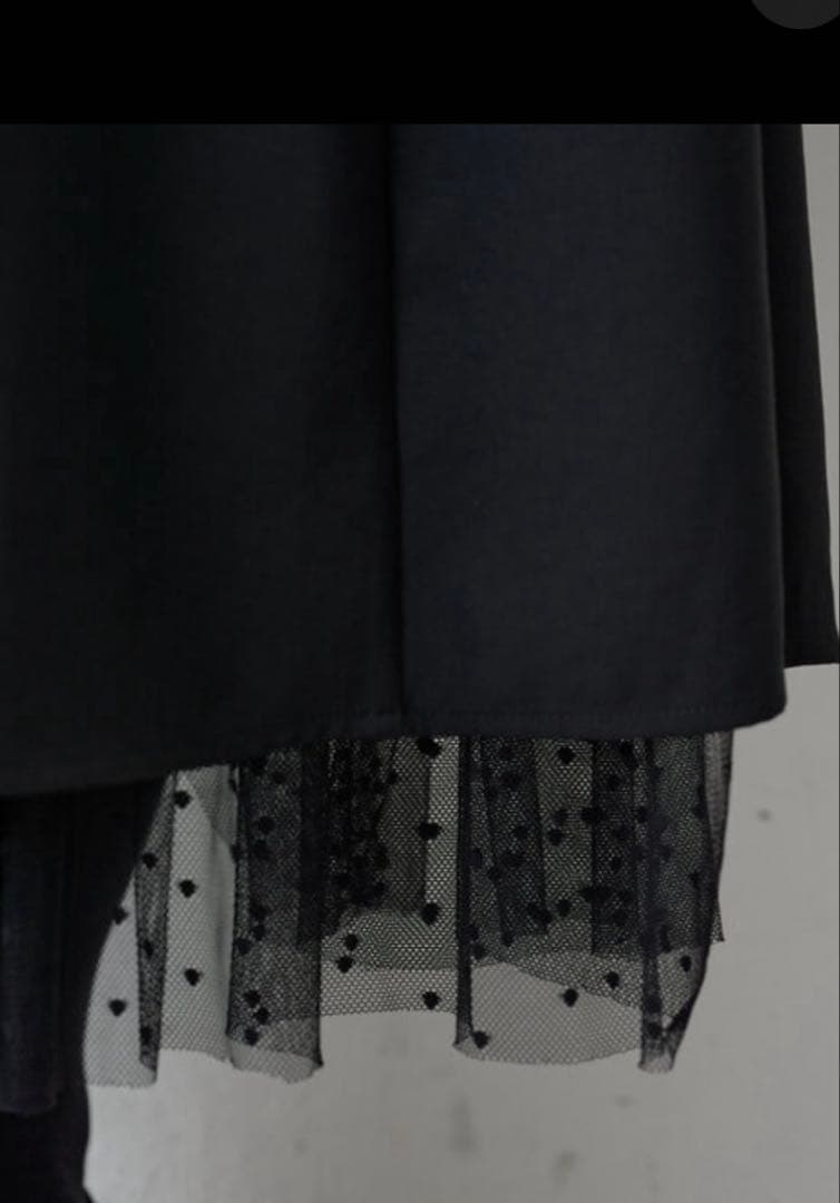 [専用です] ビアズリー　レース裾付きチュールレイヤーパンツ