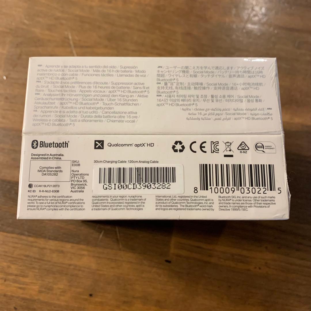 新品　nuraloop Bluetoothイヤホン aptXHD対応 音質最適化