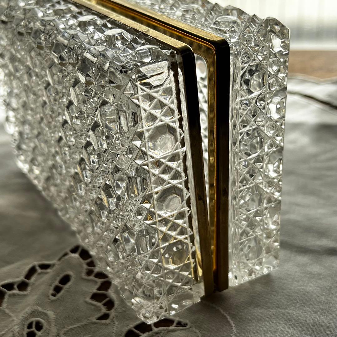 希少 オールドバカラ ディアマン・ピエーリー 大型 ジュエリーボックス 蓋物