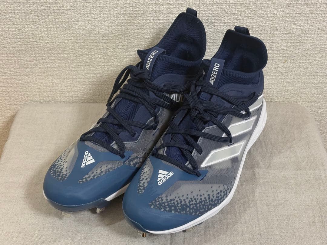 【日本未発売】adidas 海外モデル スパイク ネイビー 28.5cm ⑤