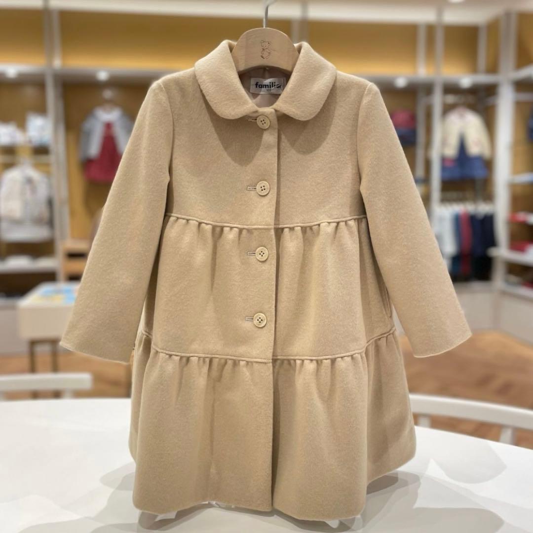 新品未使用　familiar　ティアードデザイン　ショートコート　110