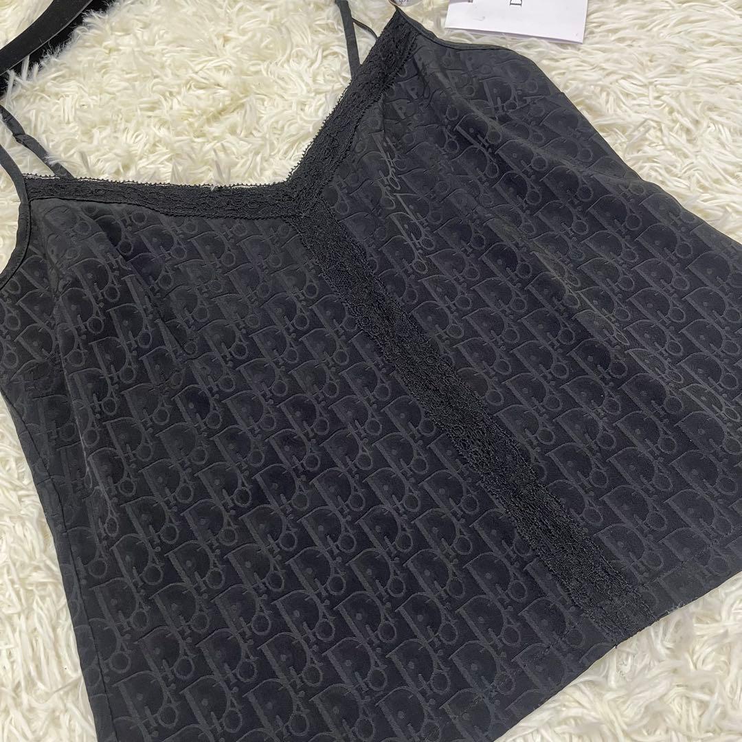 新品タグ付✨ディオール トロッターキャミソール　ジョンガリアーノ期ブラック鑑定済