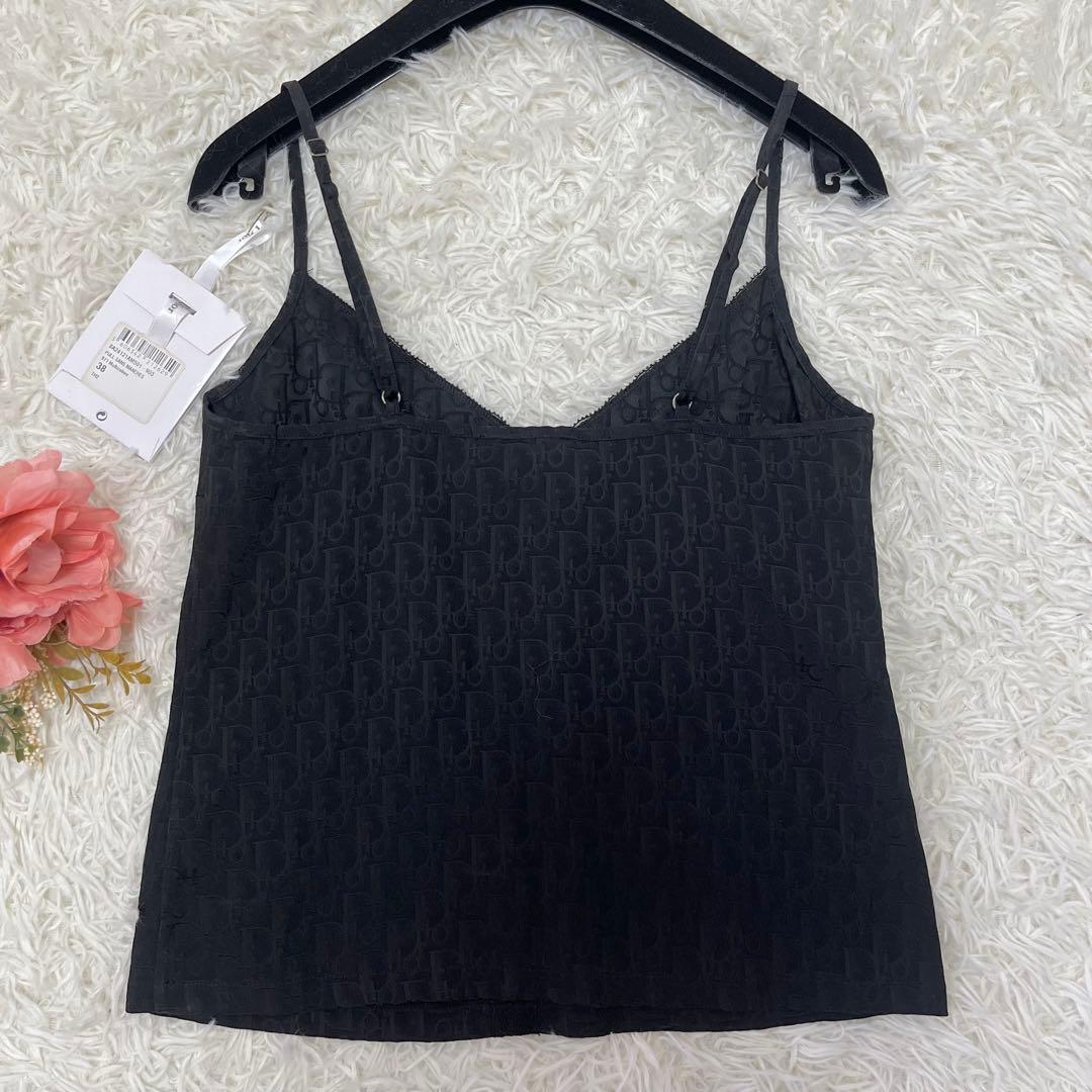 新品タグ付✨ディオール トロッターキャミソール　ジョンガリアーノ期ブラック鑑定済