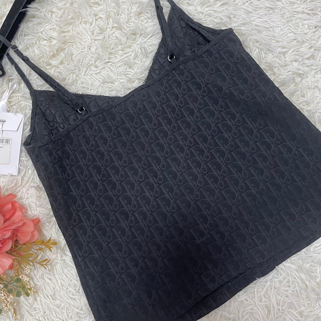 新品タグ付✨ディオール トロッターキャミソール　ジョンガリアーノ期ブラック鑑定済