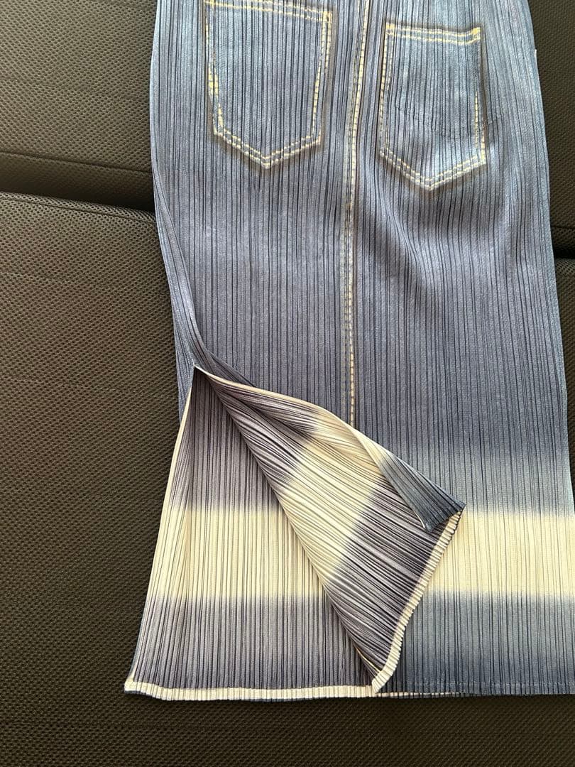 イッセイミヤケPLEATS PLEASE 騙し絵プリーツスカート