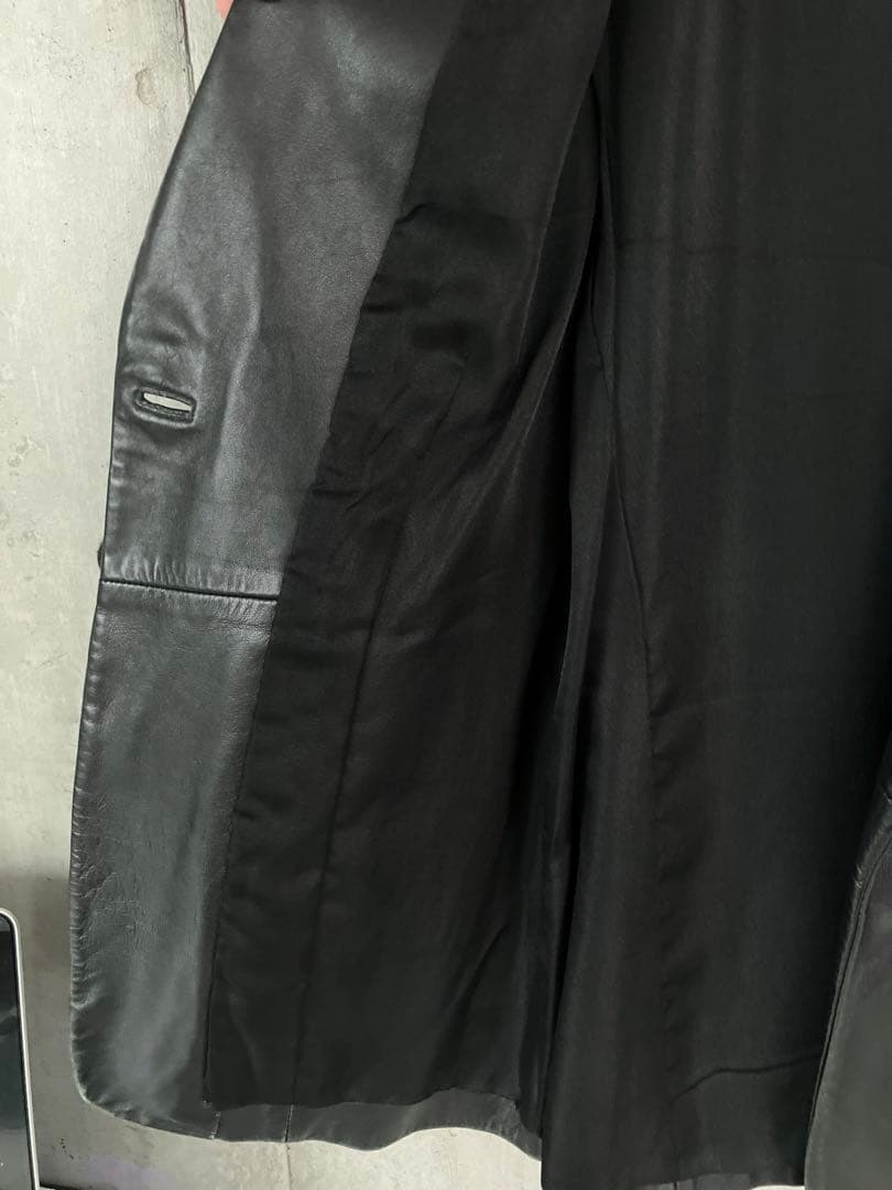 DKNY ラムレザー　テーラードジャケット　本革