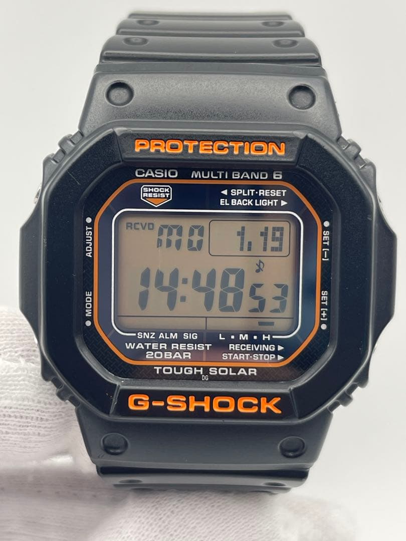 美品G-SHOCK GW-M5610R-1JF 黒オレンジ CASIO