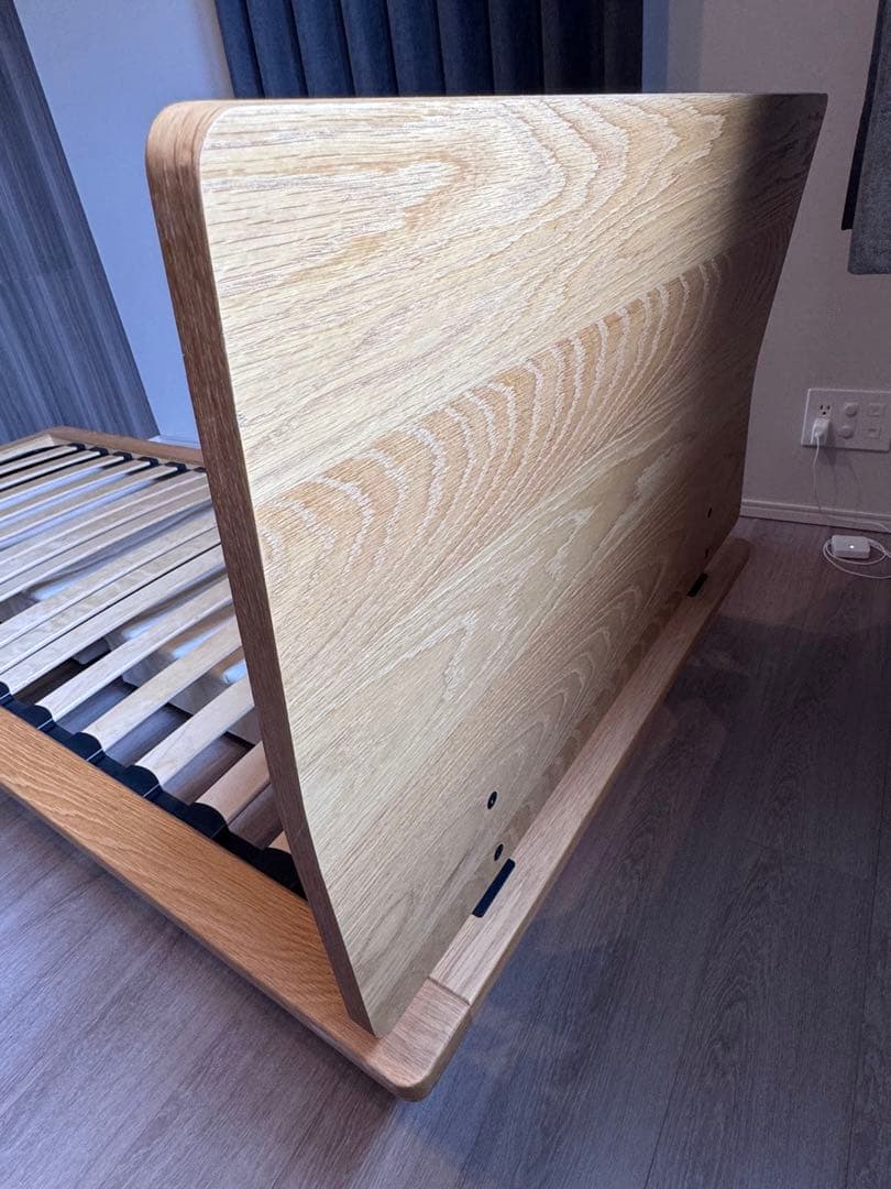 無印良品 木製ベッドフレーム オーク材　スモール１台　たのメル便