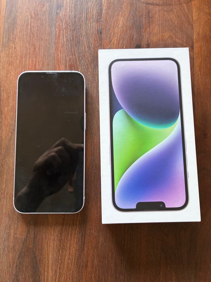 美品 Apple iPhone 14 128GB パープル(SIMフリー)