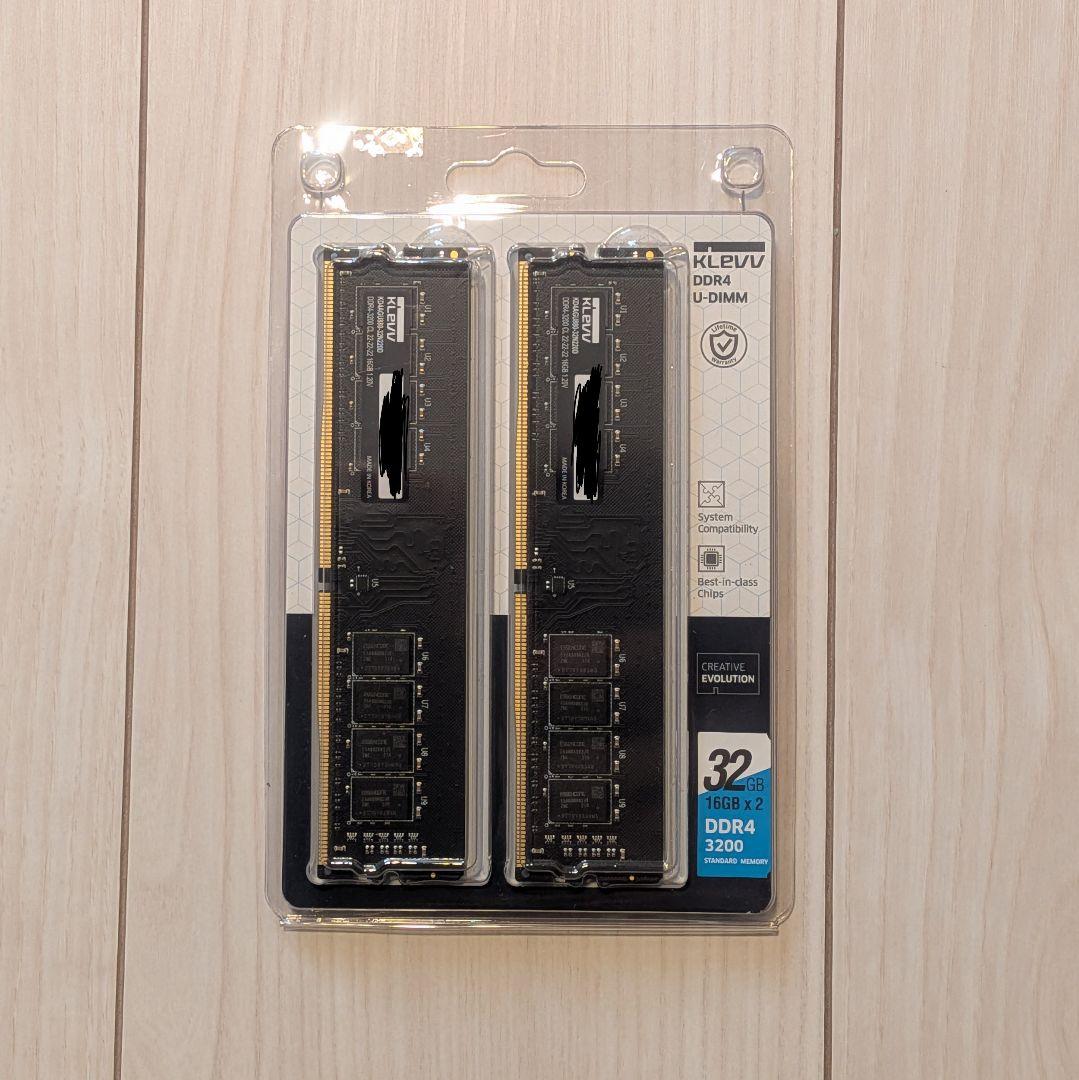KLEVV DDR4 3200 32GB (2x16GB) メモリ