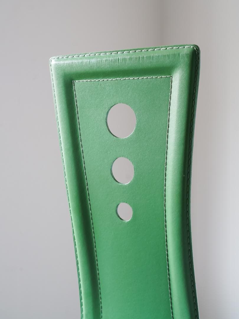 80-90's vintage ハイバック チェア グリーン ポストモダン