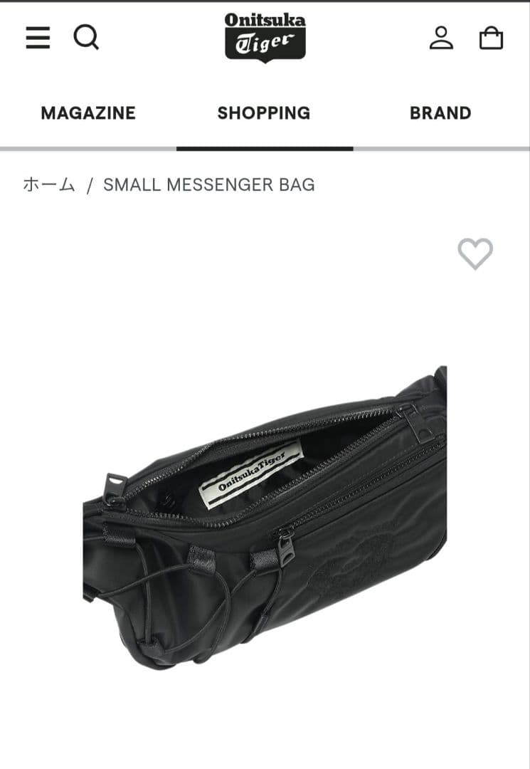 オニツカタイガー　ショルダーバック　ユニセックス