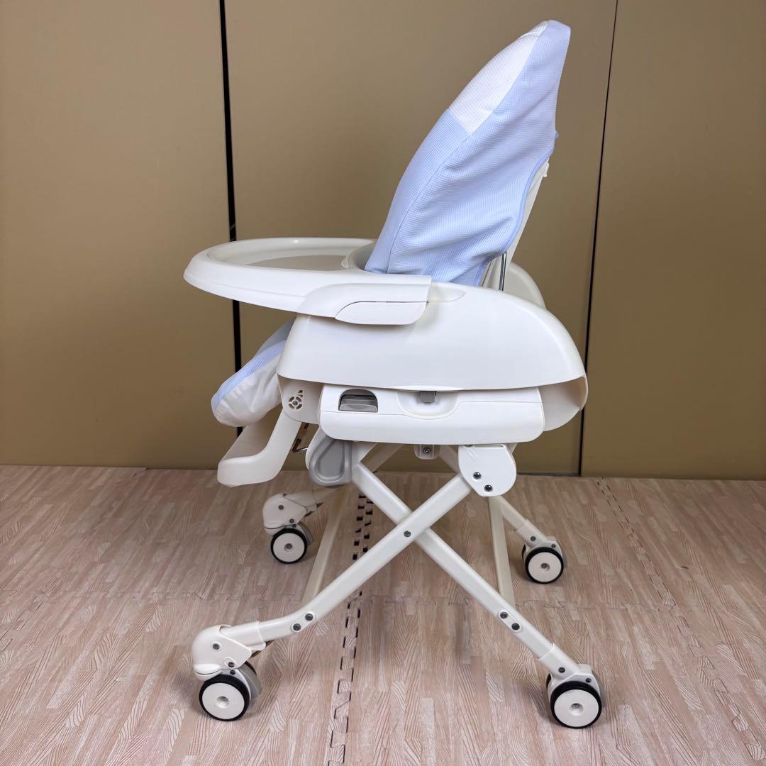 極上クリーニング済　☆美品☆　コンビ　ハイローベッド＆チェア　ネムリラ　ブルー