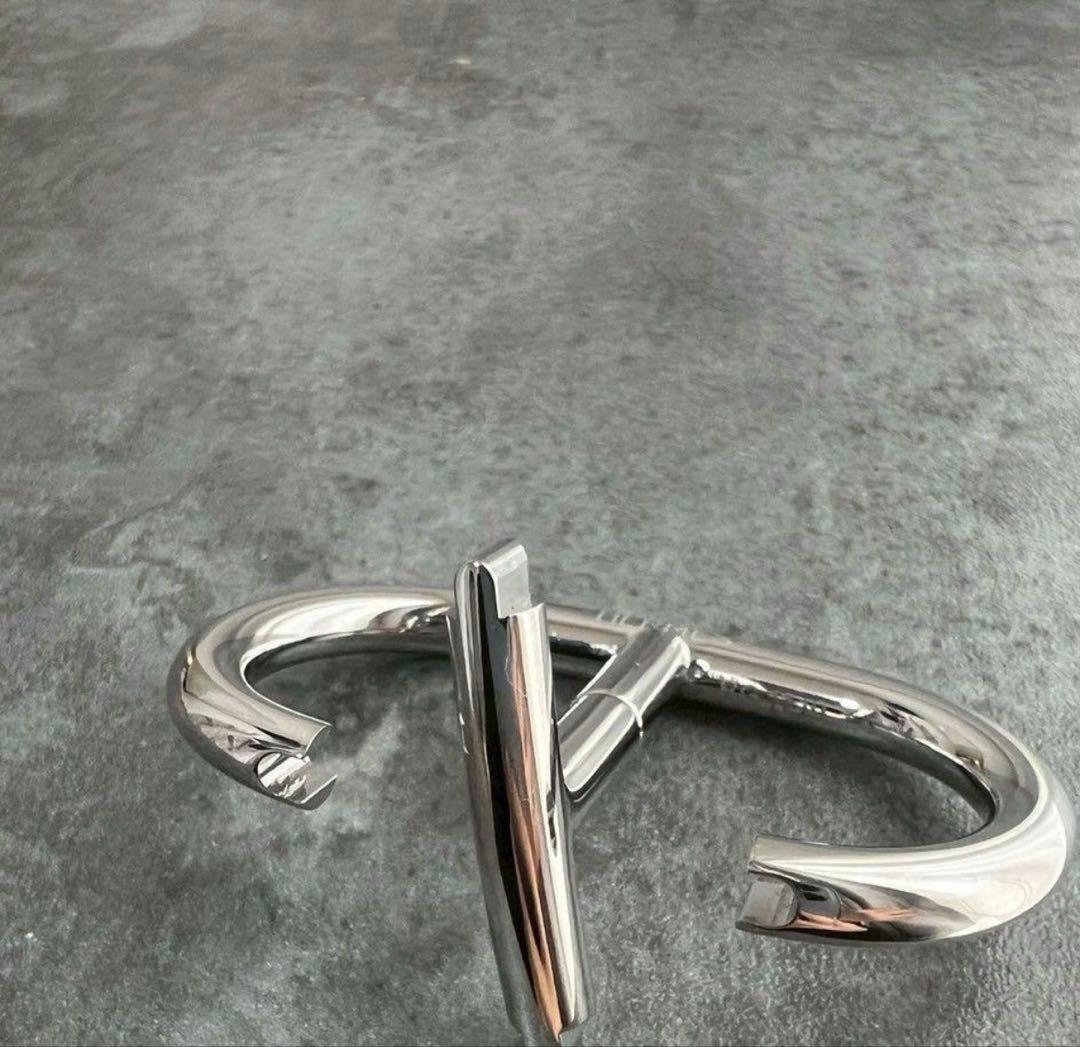 HERMES シェーヌダンクル カラビナ キーリング キーホルダー シルバー