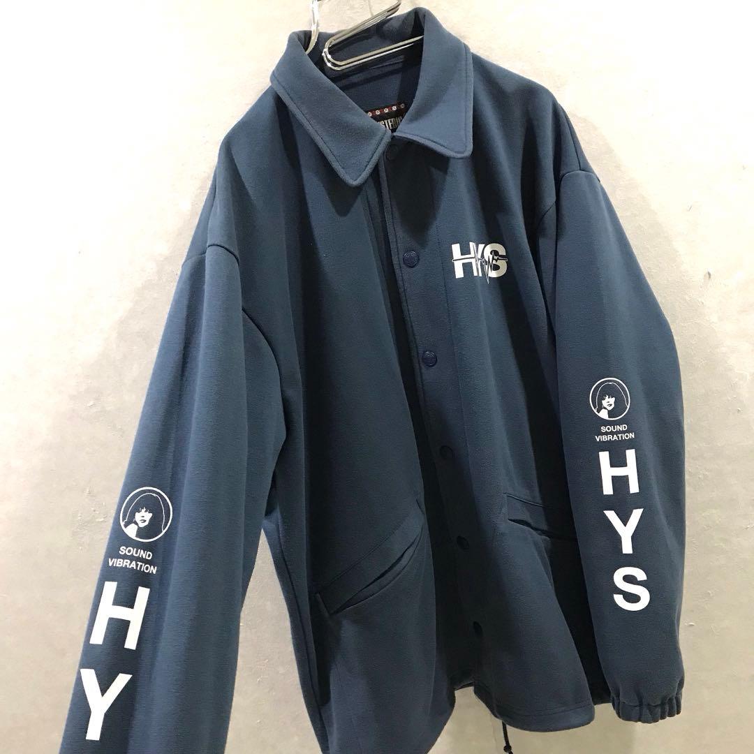 HYSTERIC GLAMOUR スウェット コーチジャケット ネイビー M