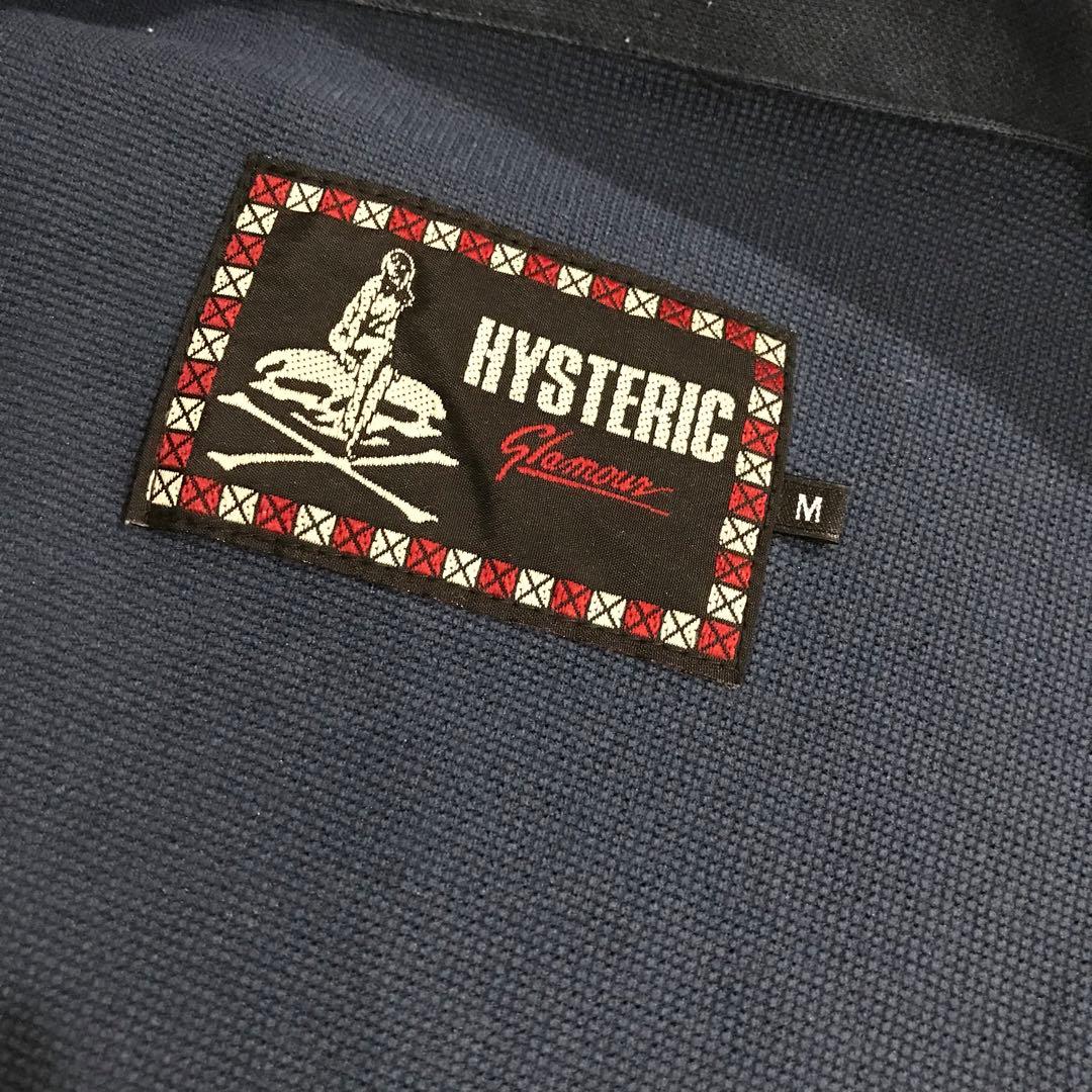 HYSTERIC GLAMOUR スウェット コーチジャケット ネイビー M