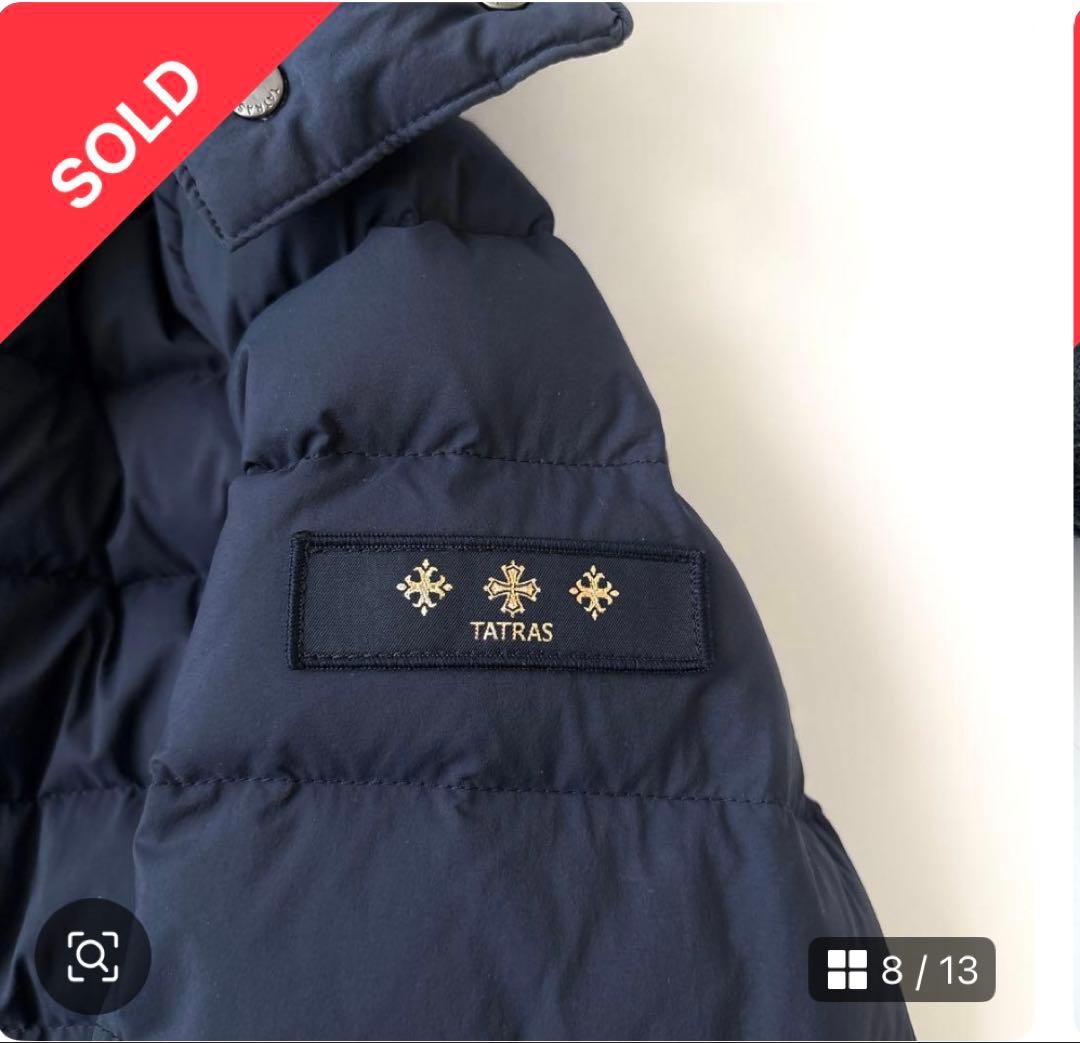 TATRAS VARENAタトラス ヴァレナ ダウンジャケット ショート 紺 L