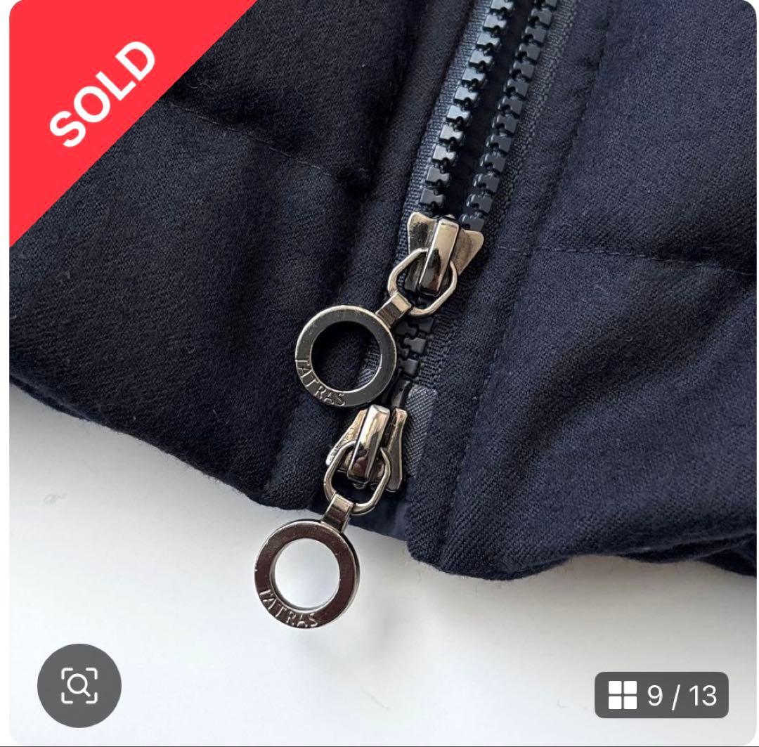 TATRAS VARENAタトラス ヴァレナ ダウンジャケット ショート 紺 L