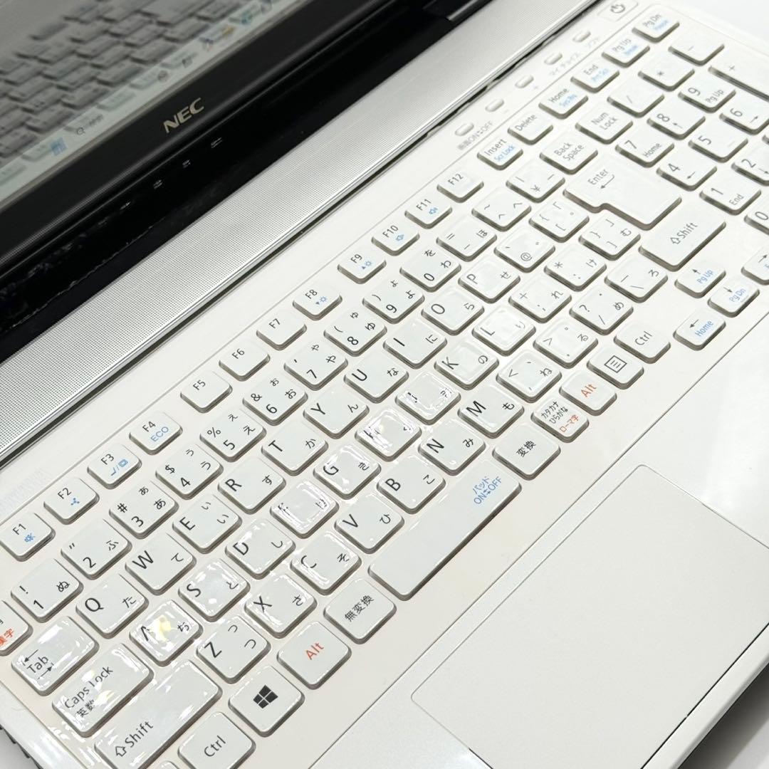 美品 NEC ノートPC i7 新品SSD Blu-ray Office2024